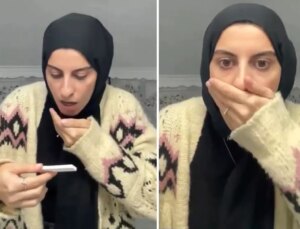 Ailesine "Hamileyim" şakası yapacaktı, teste dikkatli bakınca şoke oldu