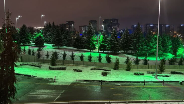 Ankara’da kar yağışı etkili oldu