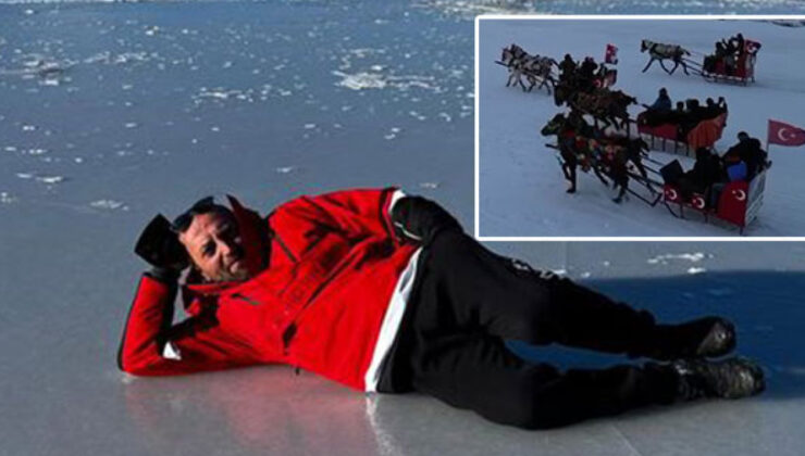 Atlı kızaklar ve kar motorları hazırlandı… Eşsiz güzellik buz tuttu!