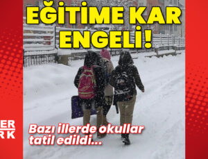 Bazı illerde eğitime kar engeli