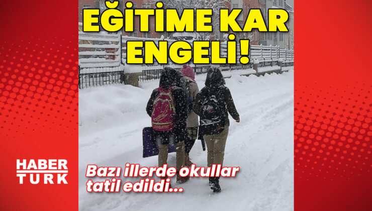Bazı illerde eğitime kar engeli