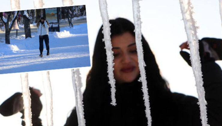 Bir kentte termometre buz kesti: – 30.3!