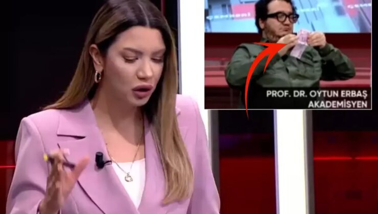 Canlı yayına damga vuran an: Cebinden çıkarıp saymaya başladı