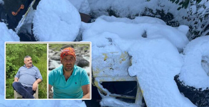 Cip, dereye yuvarlandı… Can kayıpları var! Kar bu sefer ağlattı!