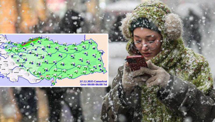 İçişleri Bakanlığı açıkladı! 22 kent için yoğun kar alarmı!