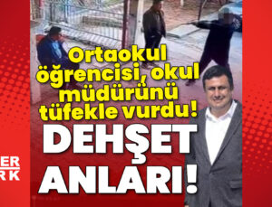 Korkunç saldırı! Ortaokul öğrencisi okul müdürünü vurdu!