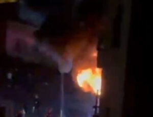 Pendik’te 10 katlı binada yangın paniği