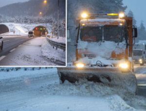Sürücüler dikkat! Bolu Dağı’nda yoğun kar: 10 santime ulaştı!