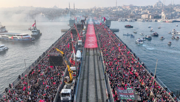 Filistin’e destek İsrail’e “Dur” demek için 3. Galata buluşması